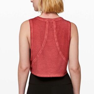 Lululemon Muscle Love Crop Tank Red